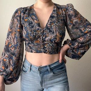 Boho crop top